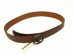 ディーゼル　メンズ　PANTNITレザーベルト　ブラウン