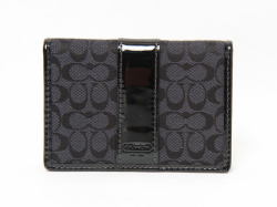 コーチ　シグネチャーカードケース　60355　ブラック
