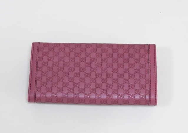 レア美品✨グッチ◇マイクロシマフラップ長財布　スーキー　ゴールド金具ローズピンク GUCCI スーキーマイクログッチシマ長財布 282434