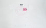 88TeesオリジナルTシャツ　ヤヤ＆クー　レディース　M　白/ピンク