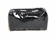 レスポートサック　ブラックグリッター6511-9704 RECTANGULAR COSMETIC