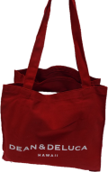 DEAN&DELUCAハワイ限定 ディーンアンドデルーカ スクエアトートバッグレッド