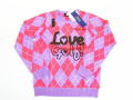 PEARLY　GATES　パーリーゲイツ　アーガイル　ニットセーター　パープル×ピンクレディースベルト　ベージュ　2点　ｖｖ　xm