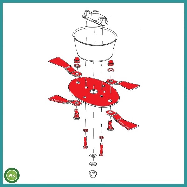 WM736BF,WM746F,WMC726AF,WMC736F用 フリーナイフセット オーレック純正