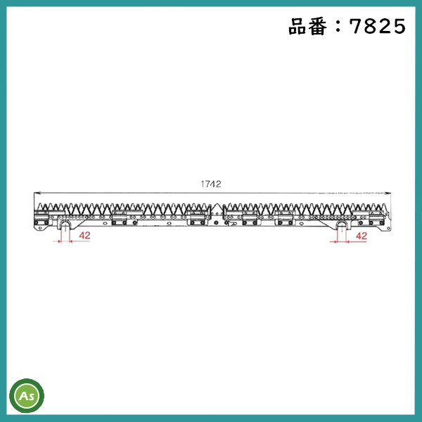 ヤンマー コンバイン 5条用 刈刃 GC-561 , GC-580 , GC-585 , AG-570