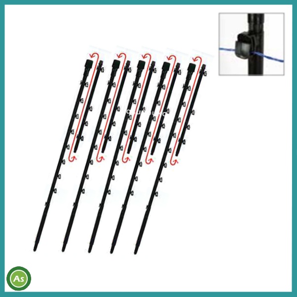 ノース　FRP185 20本　① タイガー 電気柵用 ガイシ付FRP支柱 FRP185 1ケース20本入 径20mm×長さ