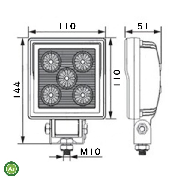 KBL 車体用 LED ライト 作業灯 KGL507A2