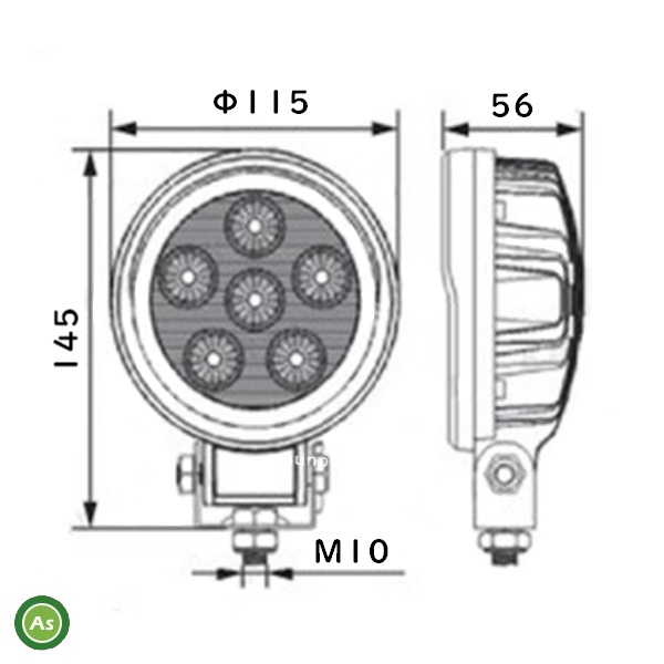 KBL 車体用 LED ライト 作業灯 KGL508A2