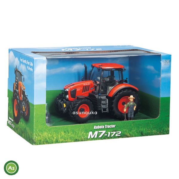 ミニチュア クボタ トラクタ M7 172 ジオラマ仕様 模型 展示用 送料無料