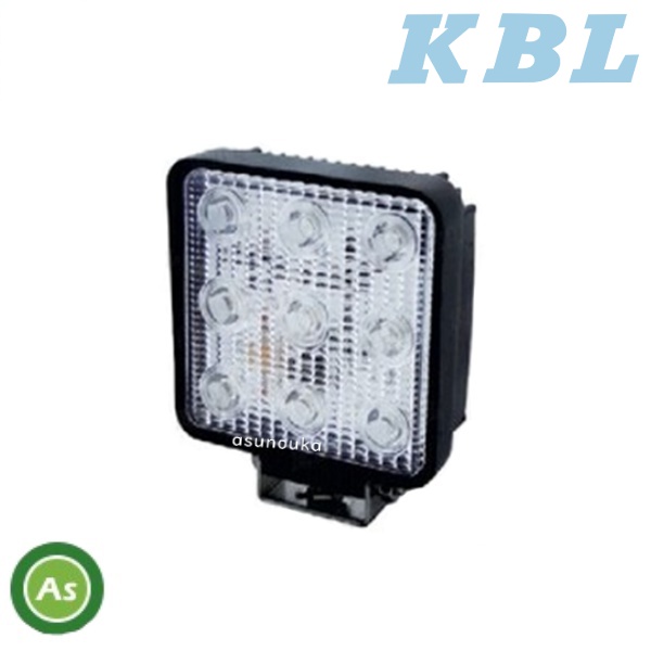 KBL LEDライト KGL424B 9連 角型 集光 IP67 防塵 防水 車体用ライト
