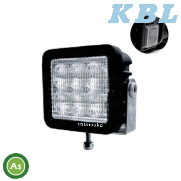KBL LEDライト KGLWH1A 6連 角型 拡散 SW付 IP68 防塵 防水 車体用ライト