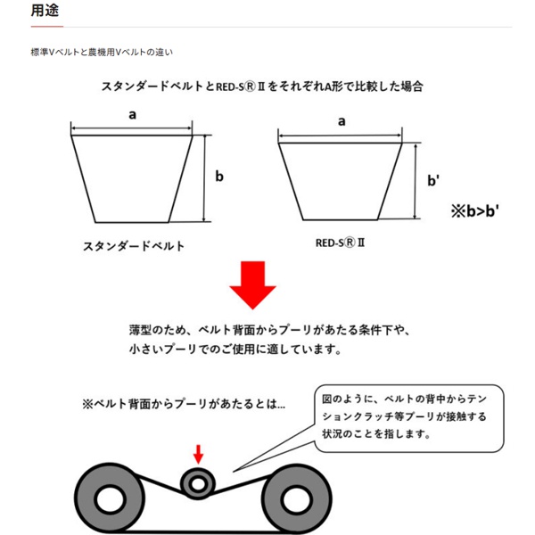 バンドーベルト　レッドSⅡ