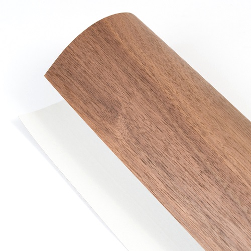 森の紙 曲がる 極薄 壁紙 天然木のシート ウォルナット 粘着シールタイプ A3サイズ DIY 化粧材 切文字