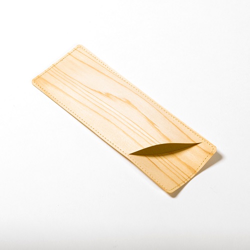 mori no kami 森の紙 極薄 天然木 おしゃれ ペンケース 杉 メール便