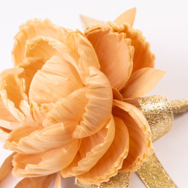 ヒノキの鉋屑のコサージュ 【公式通販】