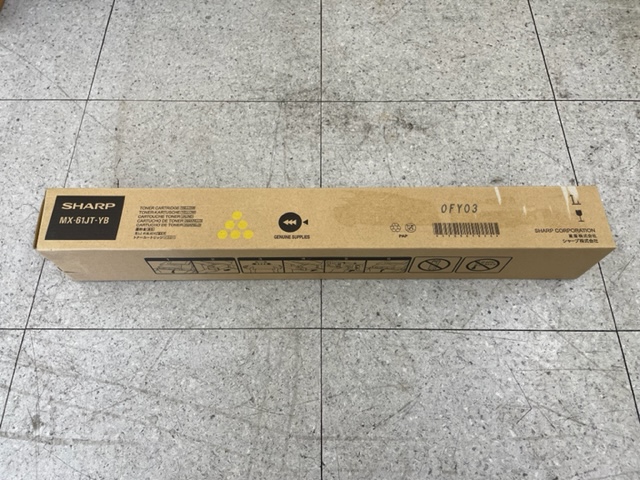 シャープ  純正トナーカートリッジ MX61JTYB（イエロ－）