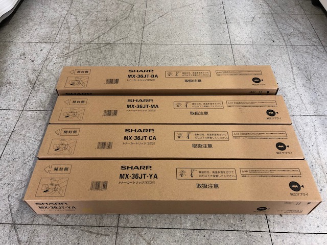 シャープ　MX2610FN／MX2640FN　シリーズ用純正　MX36JT　４色セット