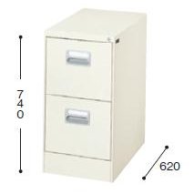 ナイキ　Ａ4ファイリングキャビネット　A4-2-LG