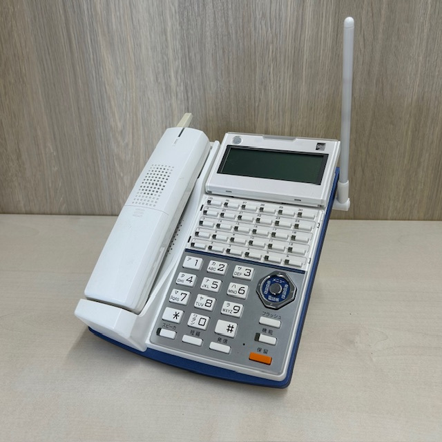 CL720 30ボタンカールコードレス電話機(白) サクサ【中古】