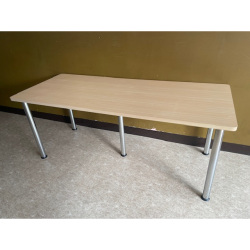 W1790×D740×H730 ミーティングテーブル  ナチュラル木目 MT-053