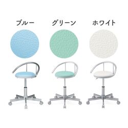 【新品】抗菌、耐アルコールレザーを使用した医療向けイス メディカルスツール サンワサプライ SNC-RD1VG2
