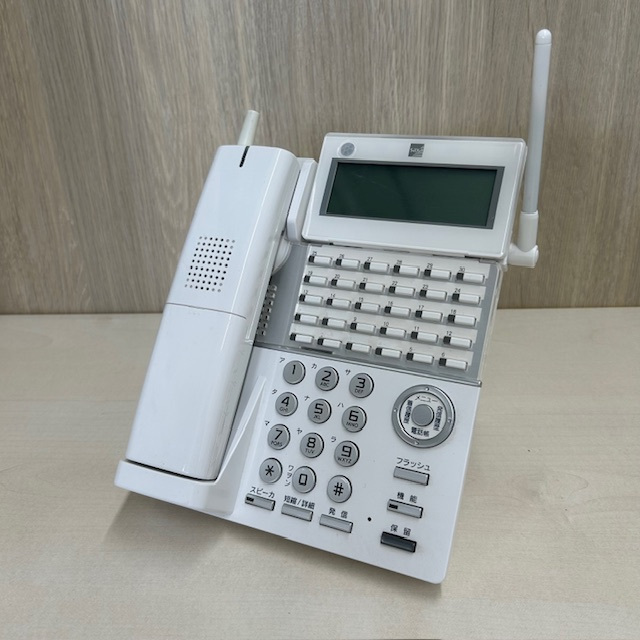 サクサ カールコードレス電話機 白 CL825(W)(中古品) CL825 30ボタンDECTカールコードレス電話機(白) サクサ【中古】