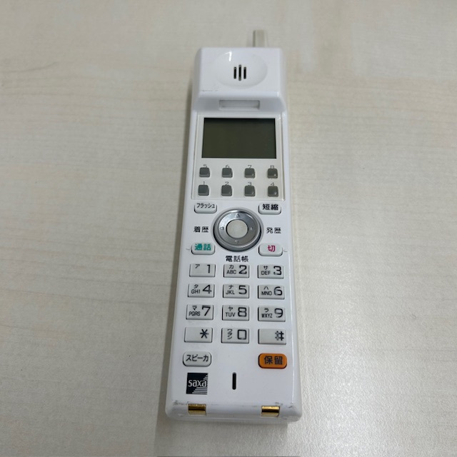 サクサ カールコードレス電話機 白 CL825(W)(中古品) CL825 30ボタンDECTカールコードレス電話機(白) サクサ【中古】