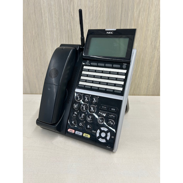 DTZ-24BT-3D(BK)(DT400) 24ボタンカールコードレス電話機(黒) NEC 【中古】