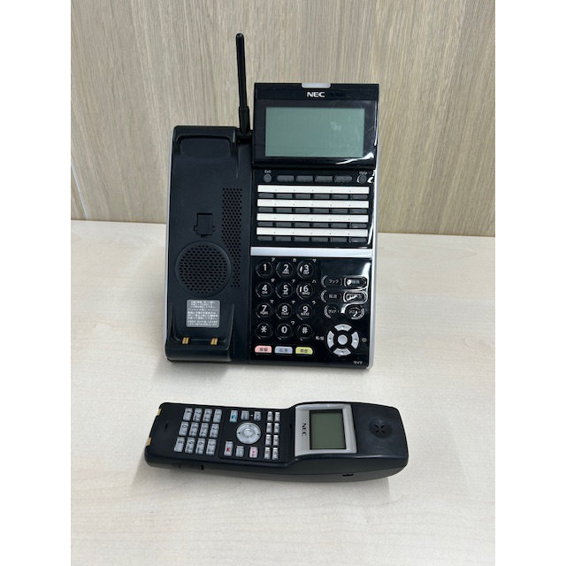 電話機NEC DTZ-24BT-3D(BK)(DT400) 24ボタンカールコードレス電話機(黒) NEC 【中古】