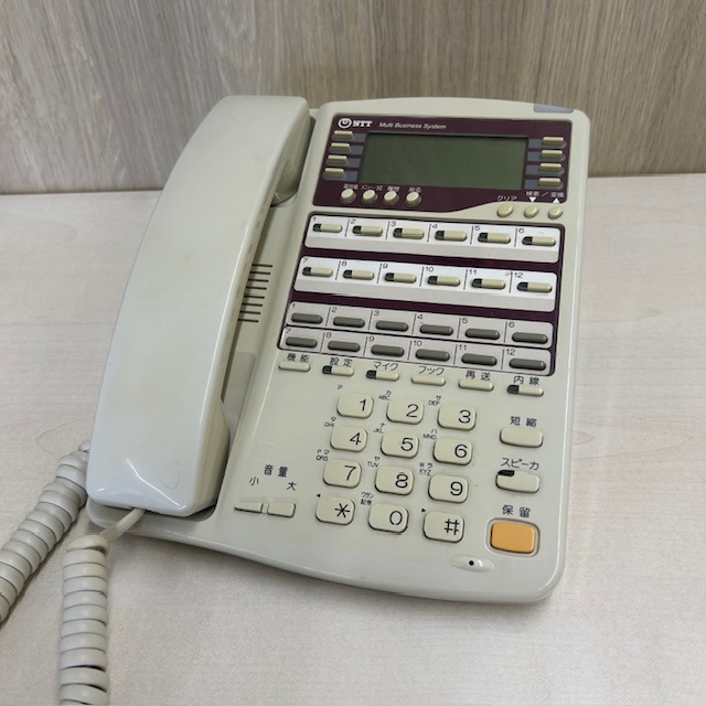MBS-12LKTEL-(1) 12ボタンバス漢字標準電話機  NTT【中古】