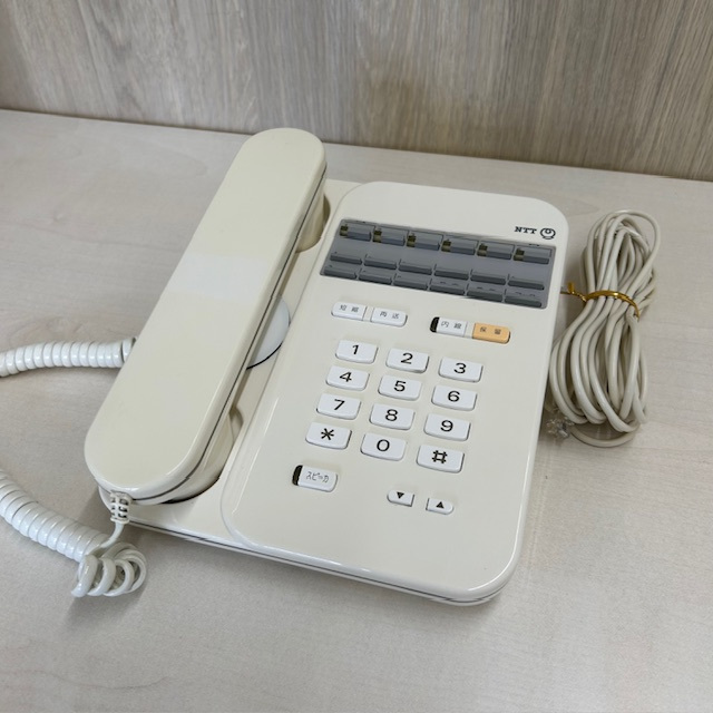 MBS-6LWPTEL-(2) 6ボタンバス防水電話機 NTT【中古】