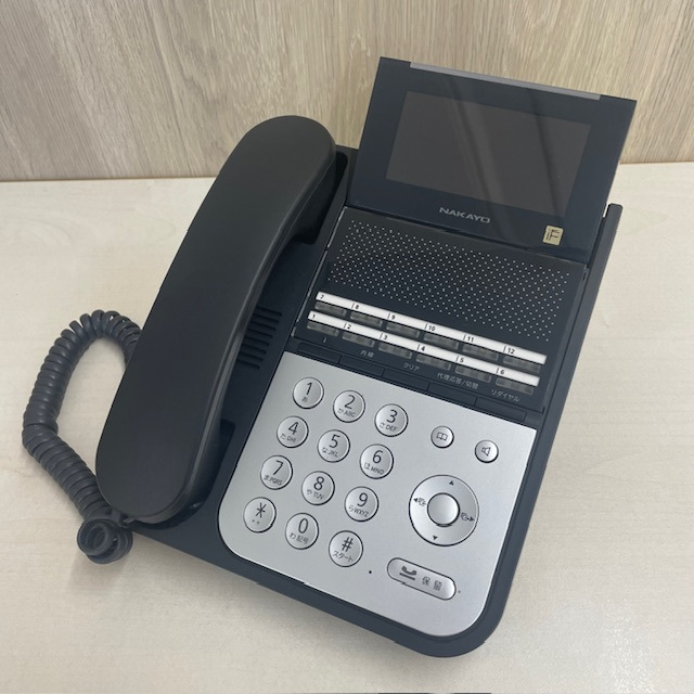 NYC-12iF-SDB 12ボタン標準電話機(黒) ナカヨ 【中古】