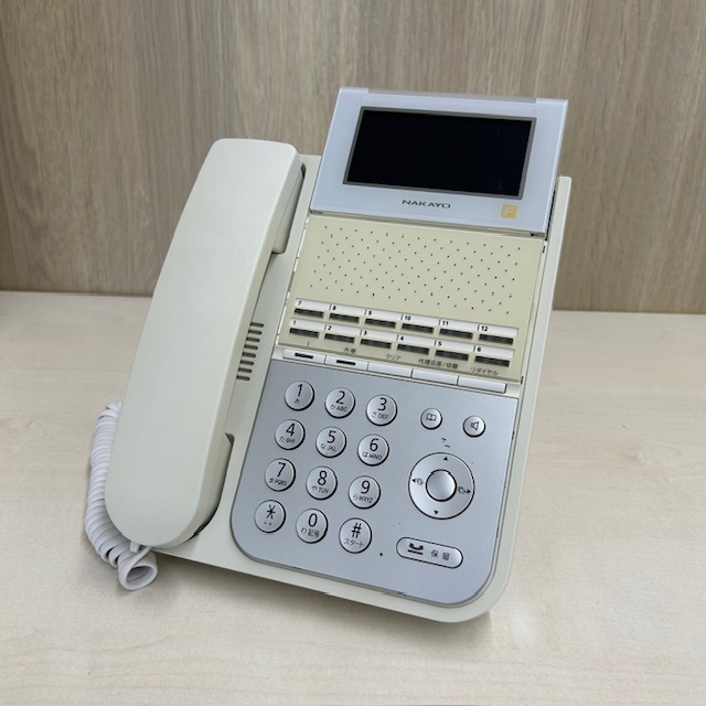 NYC-12iF-SDW 12ボタン標準電話機(白) ナカヨ 【中古】