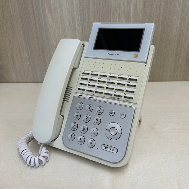 NYC-24iF-SDW 24ボタン標準電話機(白) ナカヨ 【中古】