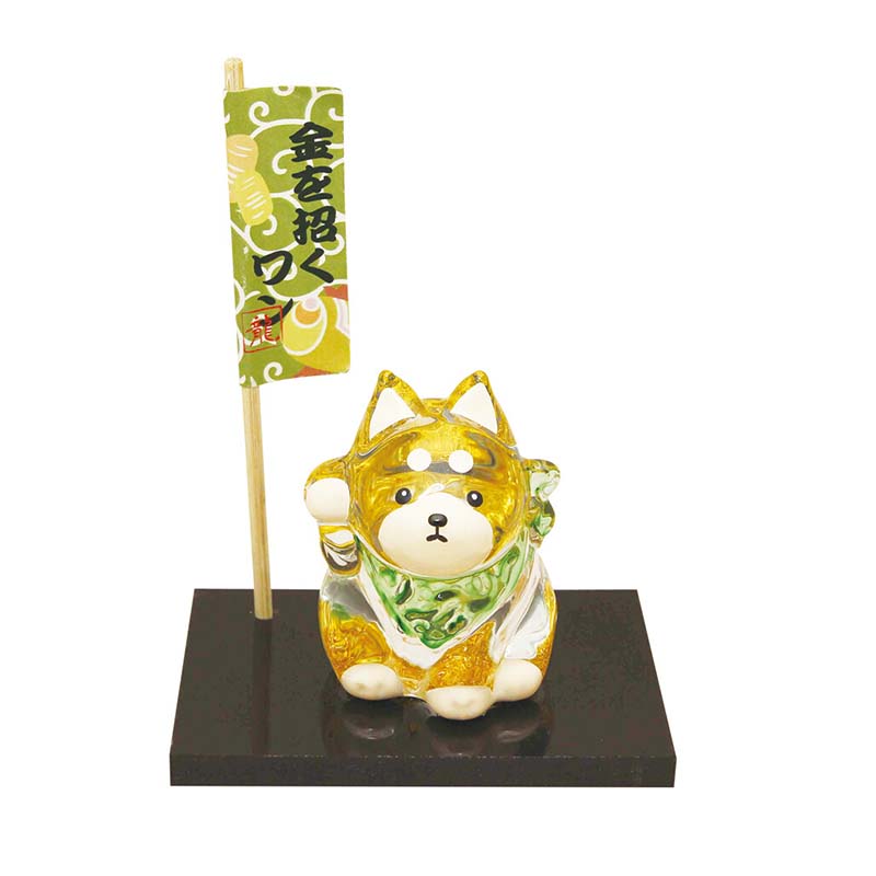 クリスタル柴犬（大）