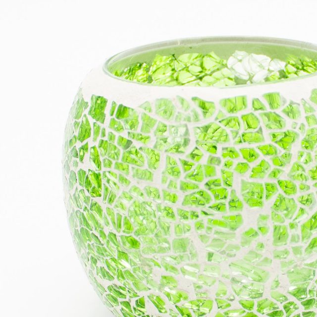 おしゃれなモザイクガラスキャンドルホルダー キャンドルおまけ