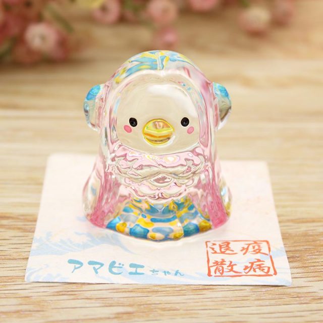 リュウコドウ クリスタルアマビエちゃん ガラス製インテリアを買うなら