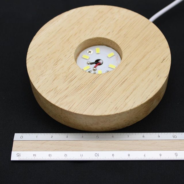 天然石のおしゃれなルームライト フローライトLEDライト付き台座セット