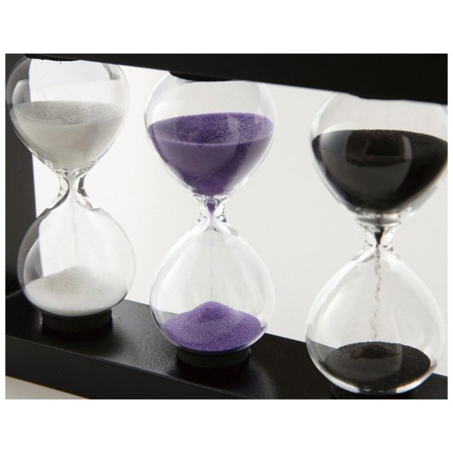 3つの時間が同時に計れる3分・4分・5分砂時計は無料ラッピング対象商品でギフトにオススメのおしゃれ雑貨