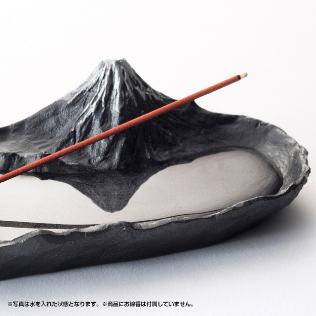 富士山大噴火記念 灰皿 陶器製 お香立て インセンスバーナー デッドストック 銀雅堂 さかさ富士香立て インセンスホルダー 富士山の置物を買うなら