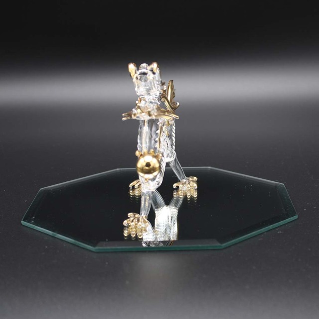 金彩福龍ガラス細工 水盃2個セット 龍の置物 辰年干支インテリアを買う