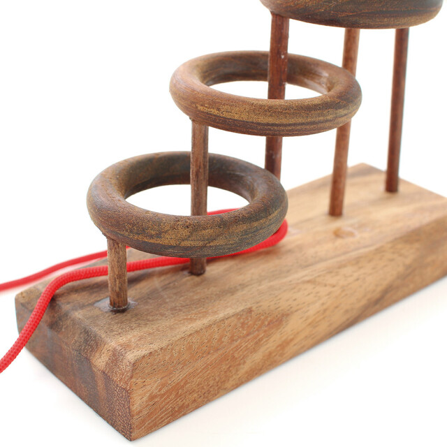 ウッドパズル3D 知恵の輪 4段 木のおもちゃを買うならおしゃれ雑貨通販