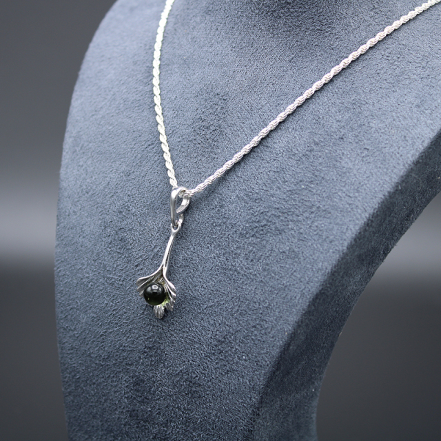 PAS-10003 モルダバイトペンダントトップ