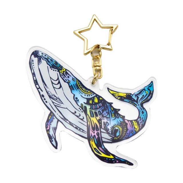 空鐘 クジラ オリジナルアートアクリルキーホルダーを買うならおしゃれ