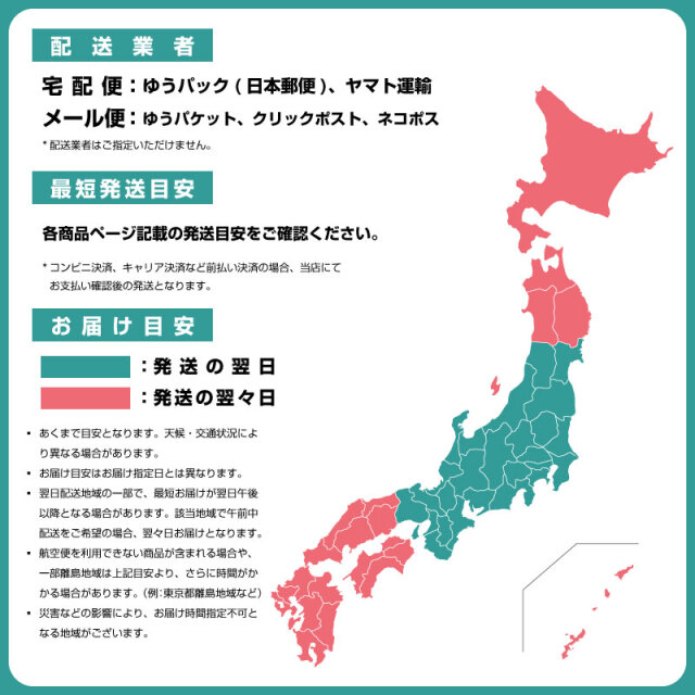 お届けの目安