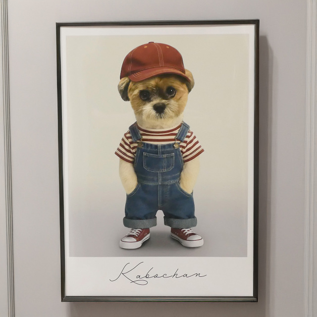 シーズーモデルかぼちゃんアートポスター