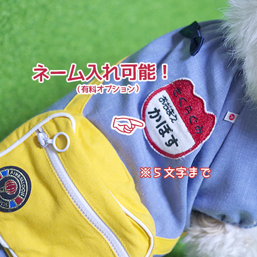 国産えあび幼稚園 犬の服 幼稚園コスチューム ドッグウェア 名前入り可 国産えあび幼稚園 犬の服 幼稚園コスチューム ドッグウェア 名前入り可