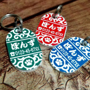 超軽量　アクリル製　からくさ迷子札