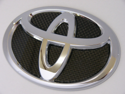 TOYOTAエスティマ専用リヤエンブレムカーボンフィニッシャー
