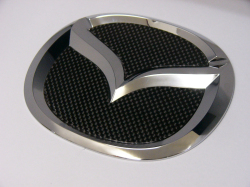 MAZDA CX7・MPV・プレマシー専用リヤエンブレムカーボンフィニッシャー